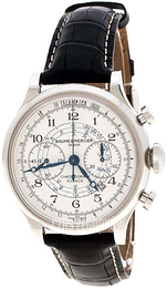 Baume & Mercier Capeland Biały/Skóra Ø44 mm M0A10006