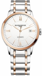 Baume & Mercier Classima Srebrny/Stal w kolorze różowego złota Ø40 mm M0A10217