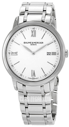 Baume & Mercier Classima Biały/Stal Ø42 mm M0A10526