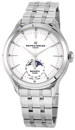 Baume & Mercier Clifton Biały/Stal Ø42 mm M0A10552