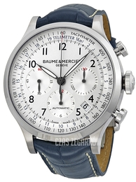 Baume & Mercier CAPELAND Srebrny/Skóra Ø44 mm MOA10063