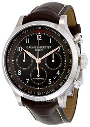 Baume & Mercier CAPELAND Czarny/Skóra Ø44 mm MOA10067