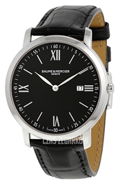Baume & Mercier CLASSIMA Czarny/Skóra Ø39 mm MOA10098