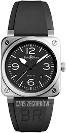 Bell & Ross Br 03-92 Czarny/Guma BR-03-92-STEEL-2016