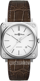 Bell & Ross Br 05 Biały/Skóra BR-S-92-WHITE-STEEL-ALLIGATOR-ST