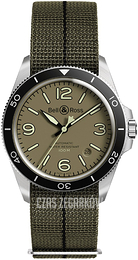Bell & Ross Vintage Zielony/Tkanina Ø41 mm BR-V2-92-MILITARY-GREEN-SF
