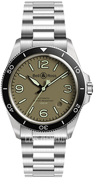 Bell & Ross Vintage Zielony/Stal Ø41 mm BR-V2-92-MILITARY-GREEN-SST