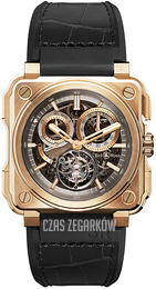 Bell & Ross Experimental Szary/Guma BR-X1-TOURBILLON-ROSE-GOLD