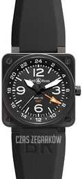 Bell & Ross BR 01-93 Czarny/Guma Ø46 mm BR0193-GMT