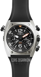 Bell & Ross BR 02-94 Czarny/Guma Ø44 mm BR02-CHR-BL-ST