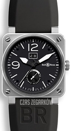 Bell & Ross BR 03-90 Czarny/Guma Ø42 mm BR0390-BL-ST