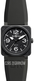 Bell & Ross BR 03-92 Czarny/Guma Ø42 mm BR0392-BL-CA