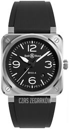 Bell & Ross BR 03 Czarny/Guma BR03A-BL-ST/SRB