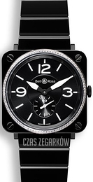 Bell & Ross BR S Quartz Czarny/Czeramiczna Ø39 mm BRS-BLCE-DIAM-SCE