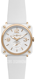 Bell & Ross BR S Quartz Biały/Guma Ø39 mm BRS-PKGOLD-WH-SRB