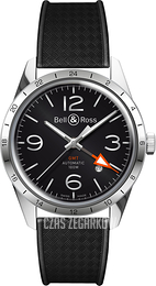 Bell & Ross BR 123 Czarny/Guma Ø41 mm BRV123-BL-GMT-SRB