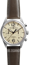 Bell & Ross BR 126 Brązowy/Skóra Ø41 mm BRV126-BEI-ST-SCA