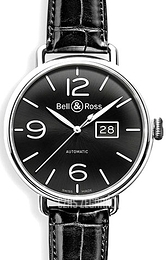 Bell & Ross WW1 Czarny/Skóra Ø45 mm BRWW196-BL-ST