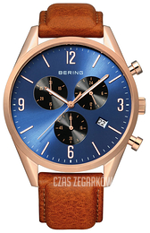 Bering Classic Niebieski/Skóra Ø42 mm 10542-467