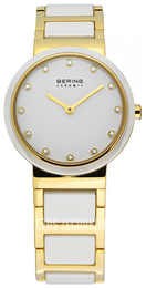 Bering Ceramic Biały/Stal w odcieniu złota Ø29 mm 10729-751