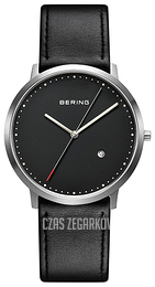 Bering Slim Czarny/Skóra Ø39 mm 11139-402