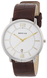 Bering Classic Biały/Skóra Ø39 mm 11139-501