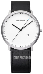 Bering Classic Biały/Skóra Ø39 mm 11139-AZ2