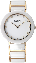 Bering Ceramic Biały/Stal w odcieniu złota Ø35 mm 11435-751