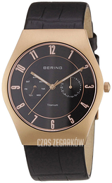 Bering Classic Czarny/Skóra Ø39 mm 11939-462