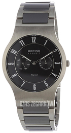 Bering Titanium Czarny/Tytan Ø39 mm 11939-772