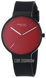 Bering Titanium Czerwony/Guma Ø39 mm 12639-823