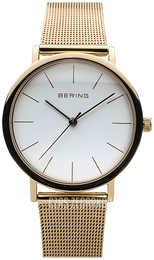 Bering Classic Biały/Stal w odcieniu złota Ø36 mm 13436-334