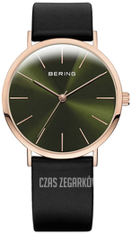 Bering Classic Zielony/Skóra Ø36 mm 13436-469