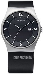 Bering Solar Czarny/Skóra Ø40 mm 14440-402