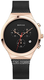 Bering Classic Czarny/Stal Ø36 mm 14736-166
