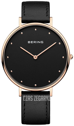 Bering Classic Czarny/Skóra Ø39 mm 14839-462