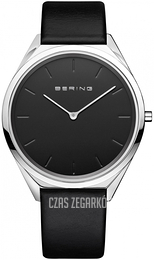 Bering Czarny/Skóra Ø39 mm 17039-402