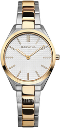Bering Ultra Slim Biały/Stal w odcieniu złota Ø31 mm 17231-704