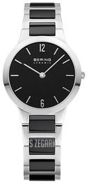 Bering Ceramic Czarny/Stal Ø29 mm 30329-742
