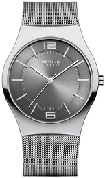 Bering Ceramic Szary/Stal Ø39 mm 32039-309