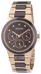 Bering Ceramic Brązowy/Stal w kolorze różowego złota Ø35 mm 32237-765