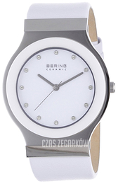 Bering Ceramic Biały/Skóra Ø39 mm 32538-654