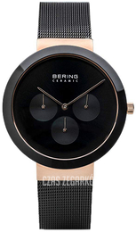 Bering Ceramic Czarny/Stal Ø40 mm 35040-166