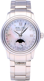 Blancpain Leman Biały/Stal Ø34 mm 2360-1191A-71A