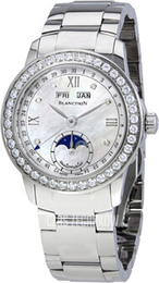 Blancpain Leman Biały/Stal Ø34 mm 2360-4691A-71A