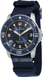 Blancpain Fifty Fathoms Niebieski/Tkanina Ø45 mm 5015-12B40-NAOA