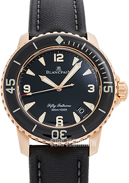 Blancpain Sport Fifty Fathoms Czarny/Tkanina Ø45 mm 5015-3630-52B