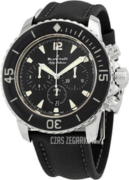 Blancpain Fifty Fathoms Czarny/Skóra Ø45 mm 5085F-1130-52B