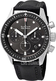 Blancpain Fifty Fathoms Czarny/Skóra Ø43 mm 5200-1110-B52A