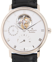 Blancpain Villeret Tourbillon Srebrny/Skóra Ø38 mm 6025-1542-55B